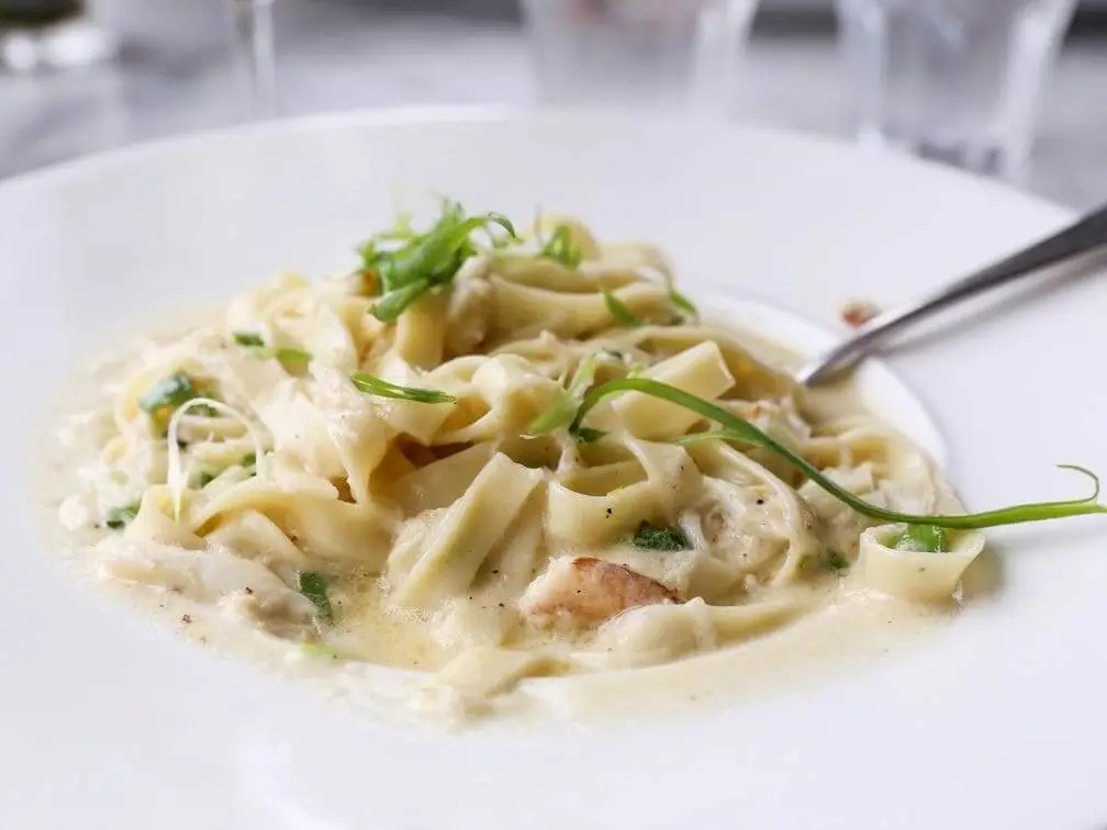 Melhor Fettuccine All Alfredo Alimento Plus