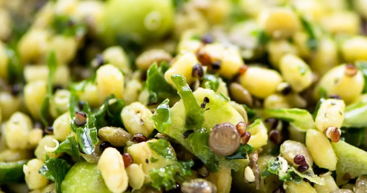 Salada de Lentilha Verde e Repolho